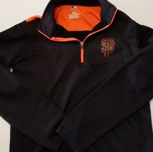 Genuine MLB San Francisco Giants Mens Size Small Half Zip Sweater.